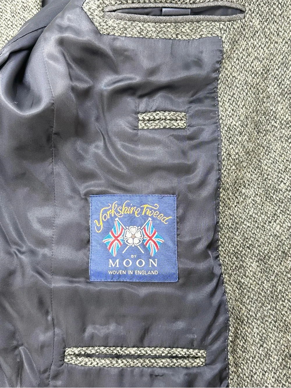 J.Crew Tweed Ludlow Jacket Size 38R English Wool Yorkshire By Moon Gray Multi